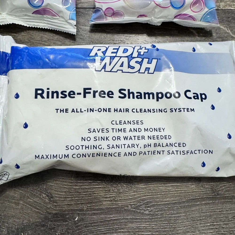 Lot of 5 No‎ Rinse Shampoo Cap Packs NEW